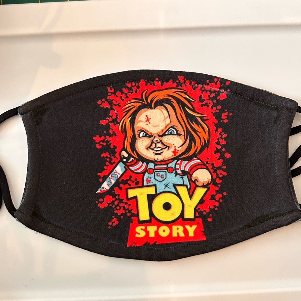 Chucky Halloween Scary face covering mask